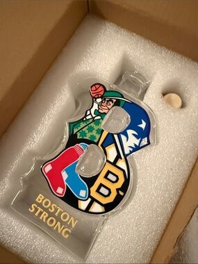 Boston Strong Decanter featuring Boston sports teams